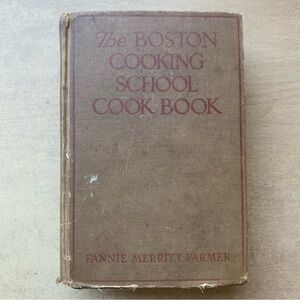 Vintage Hardcover 1936 Boston Cooking School Cookbook by Fannie Farmer